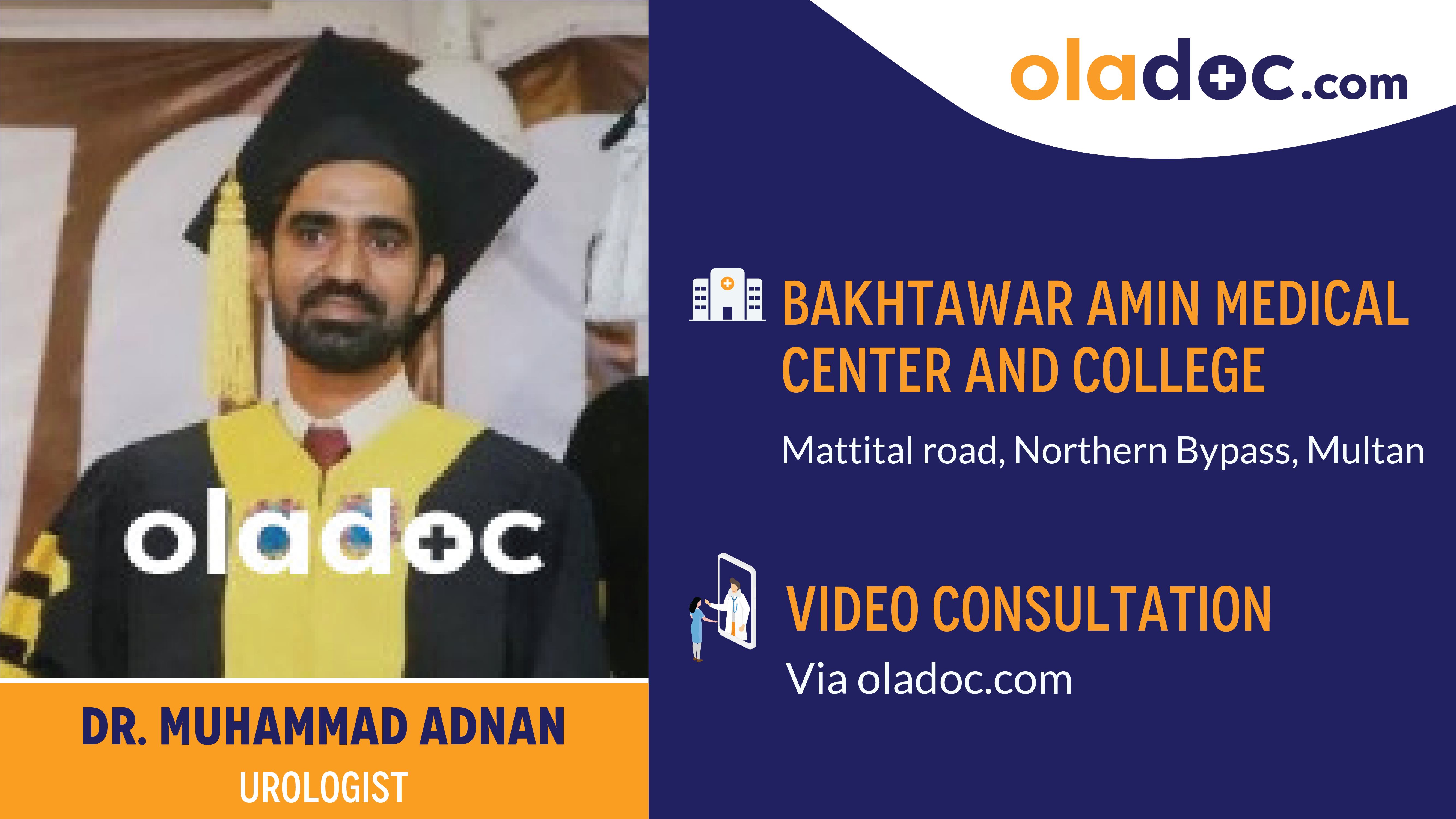 Practice locations of Dr.Muhammad Adnan